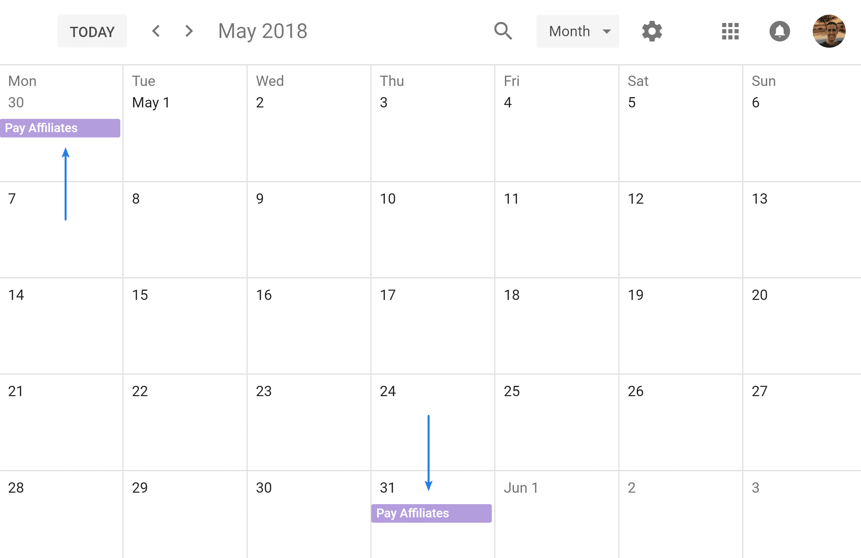 Google Calendar Event Last Day Of Month